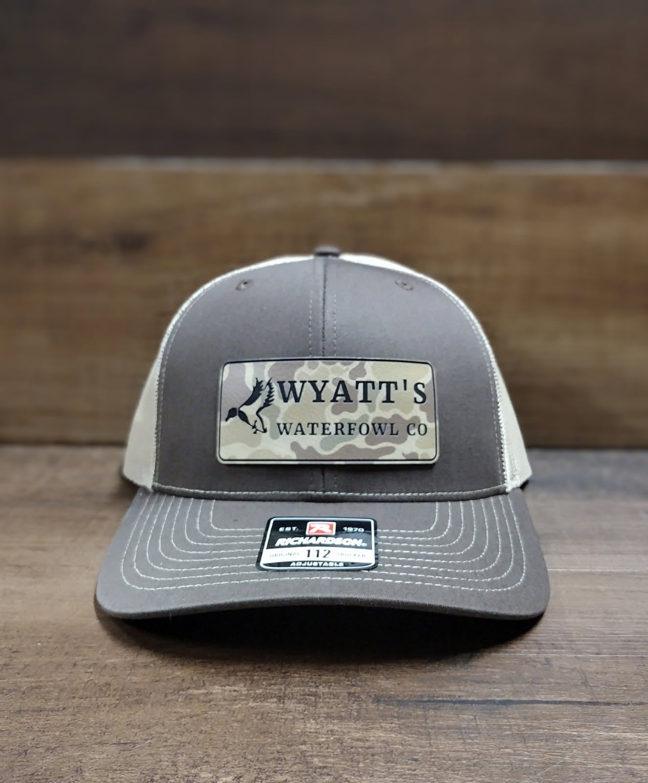 Wyatt's Waterfowl Co Old School Camo Hat