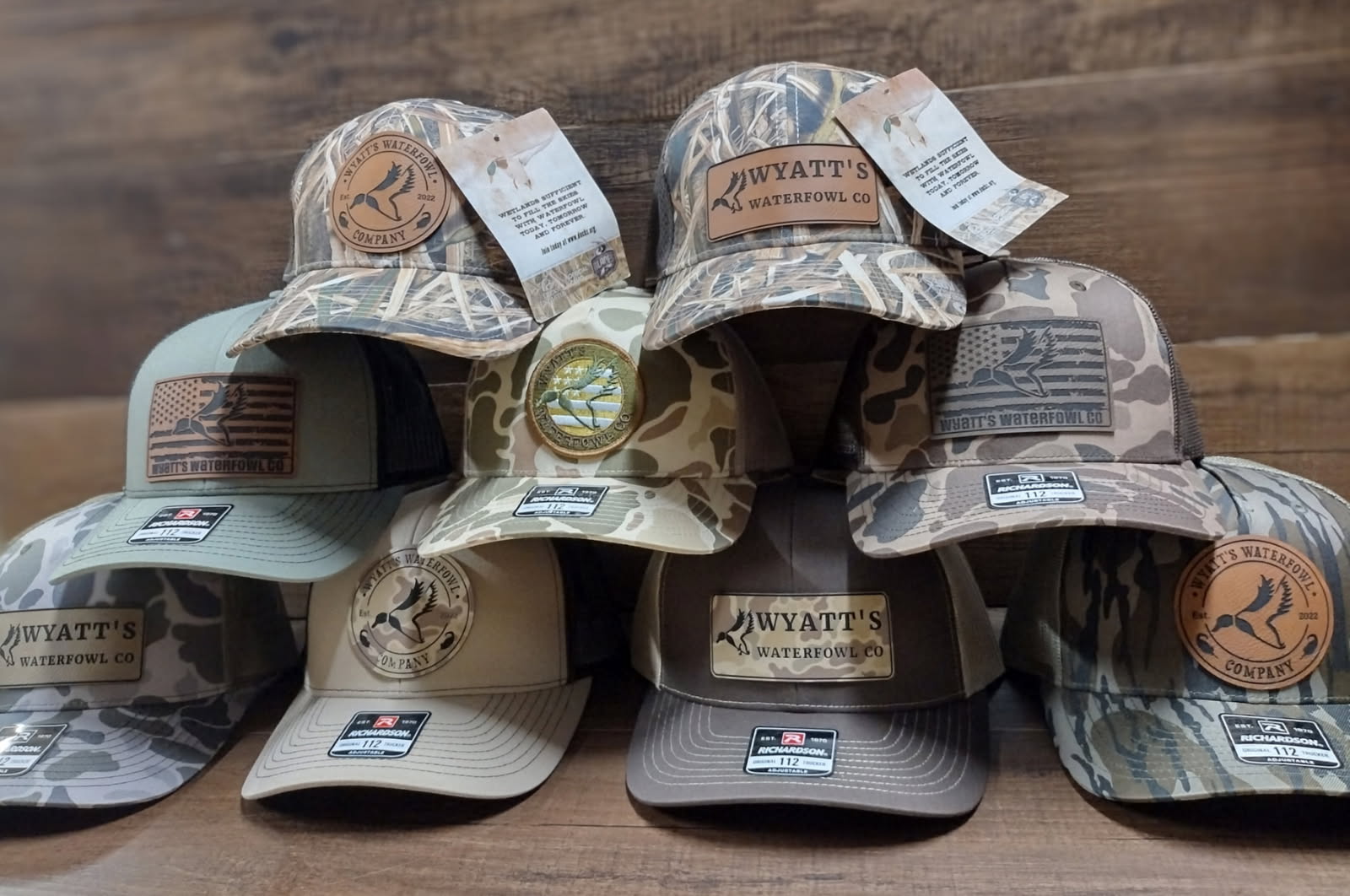 Wyatt's Waterfowl Co Old School Camo Hat