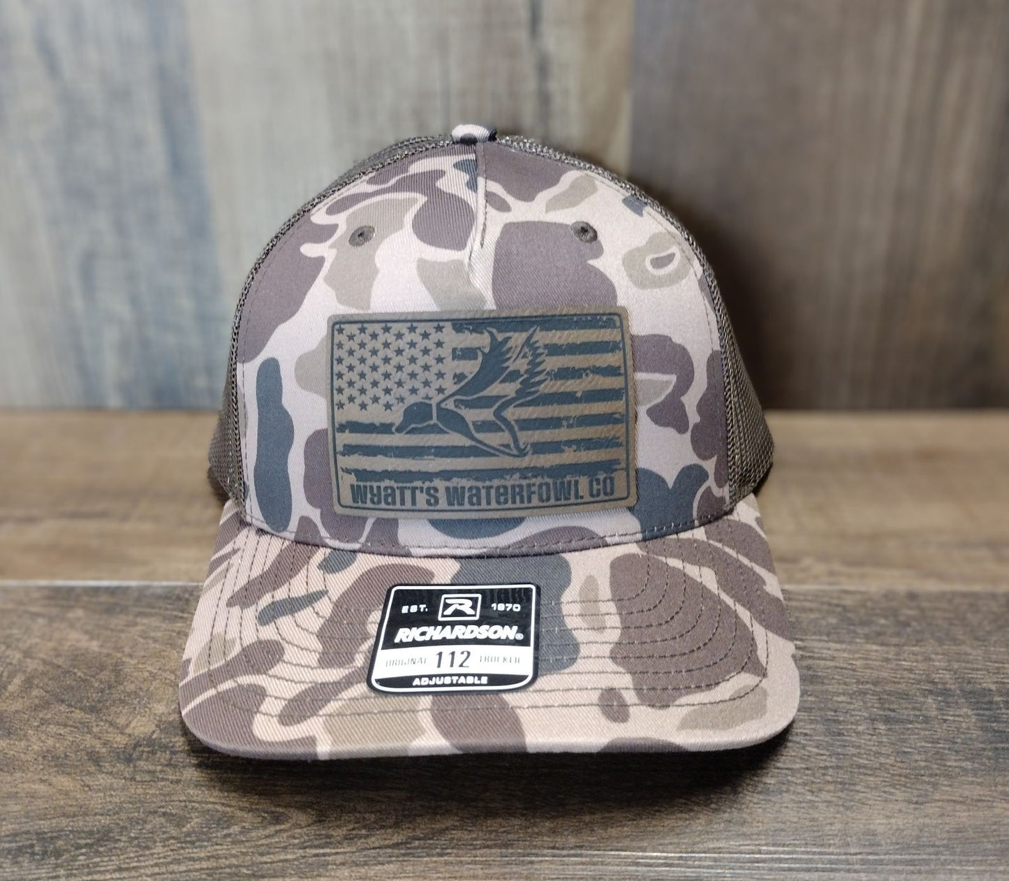 Wyatt's Waterfowl Co Old School Camo Hat