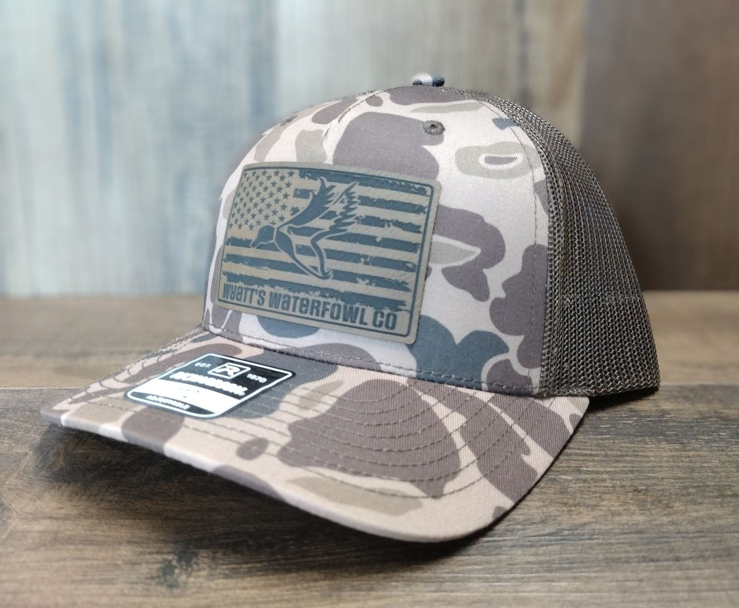 Wyatt's Waterfowl Co Old School Camo Hat