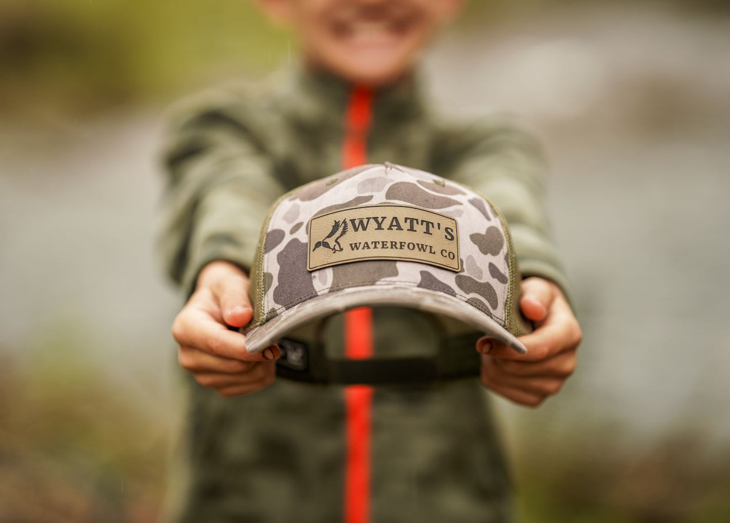 Wyatt's Waterfowl Co Old School Camo Hat