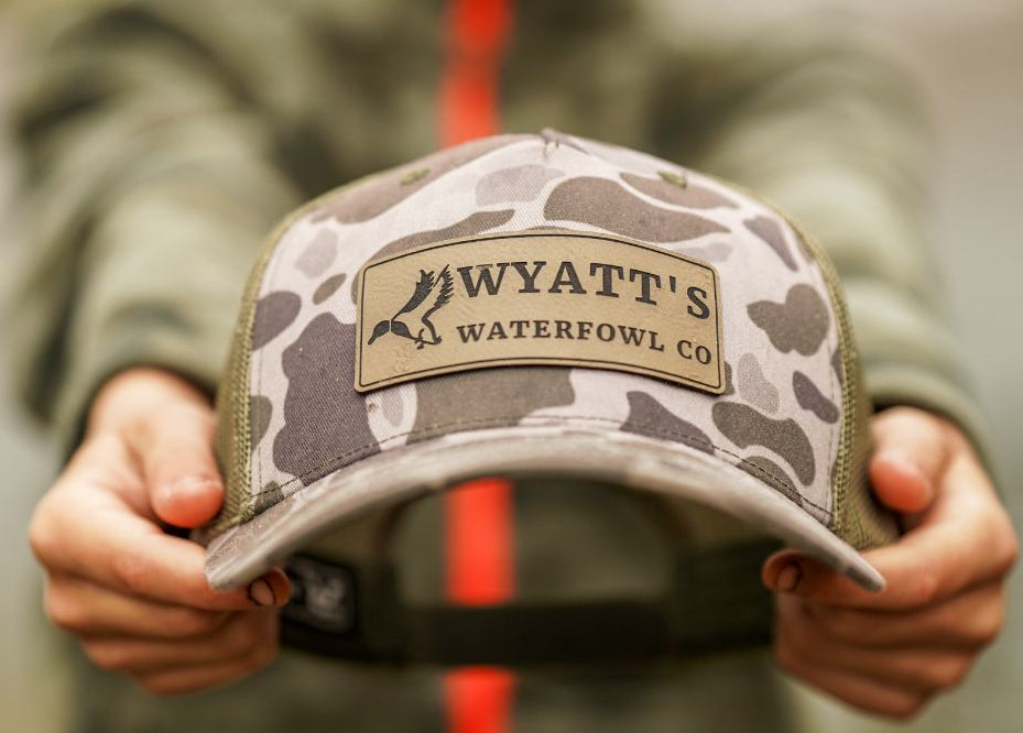 Wyatt's Waterfowl Co Old School Camo Hat