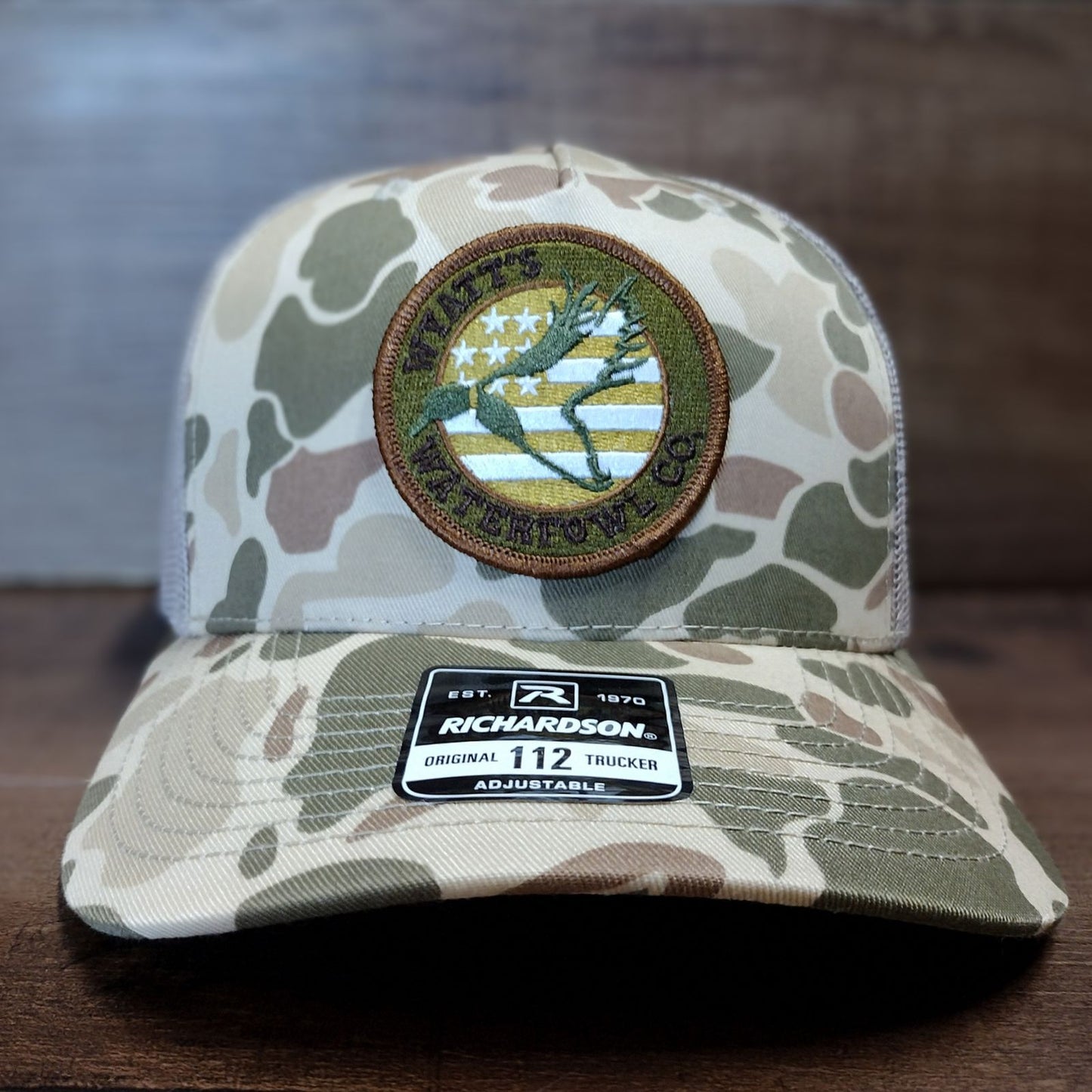 Wyatt's Waterfowl Co Old School Camo Hat