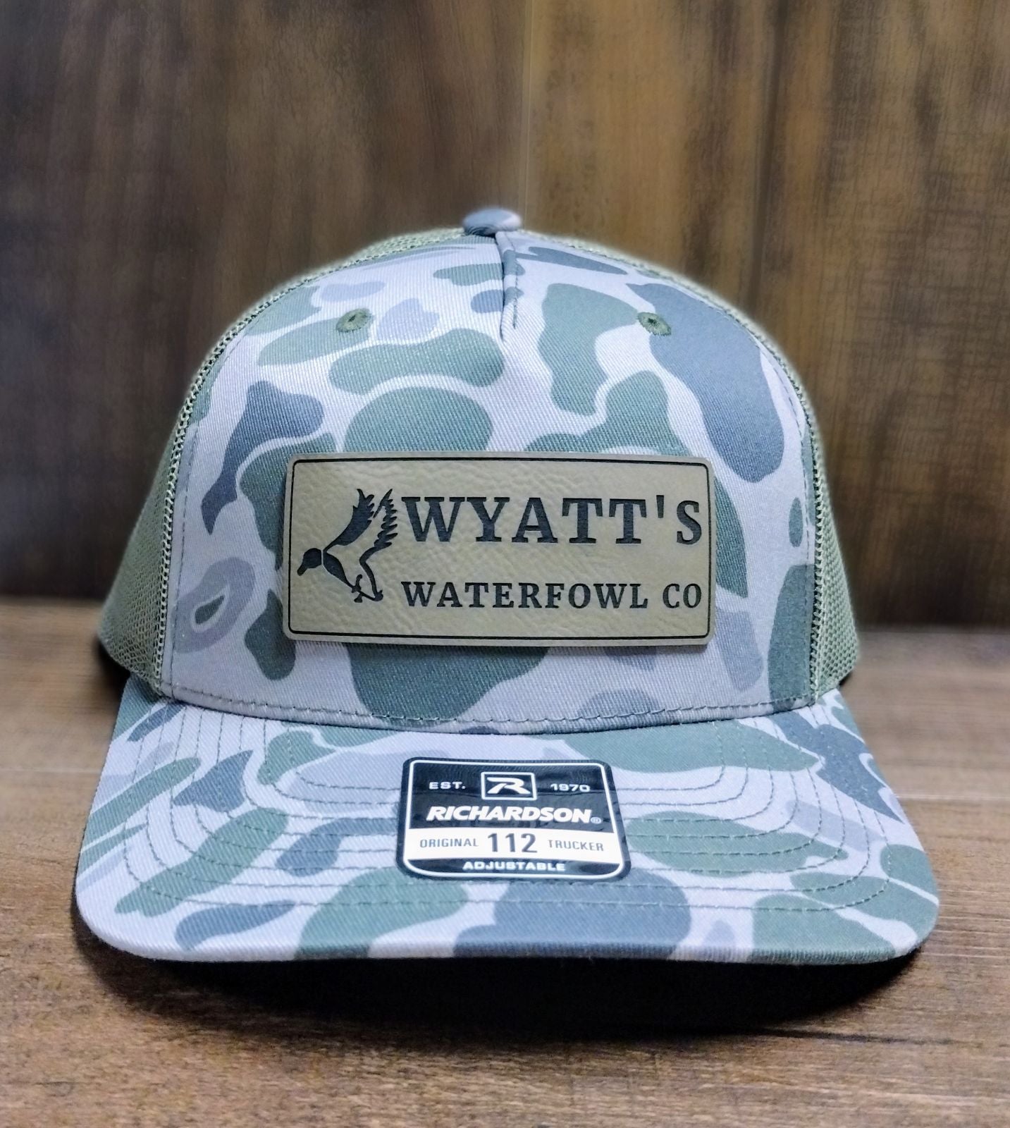 Wyatt's Waterfowl Co Old School Camo Hat