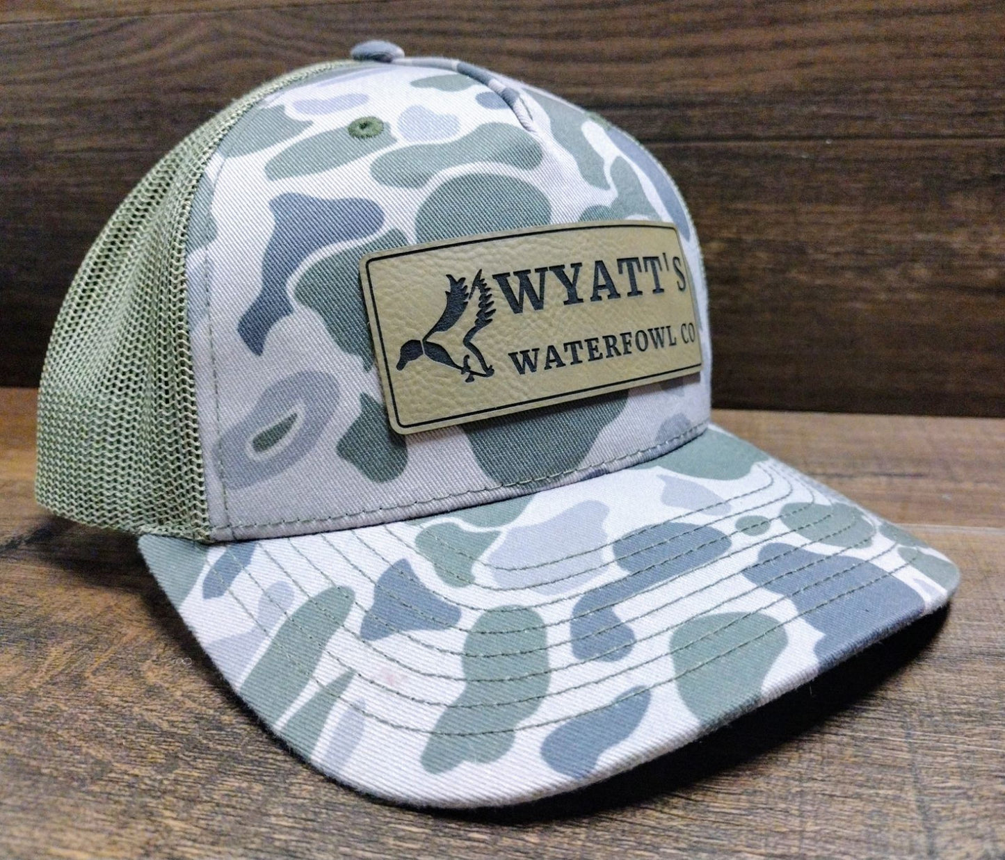 Wyatt's Waterfowl Co Old School Camo Hat