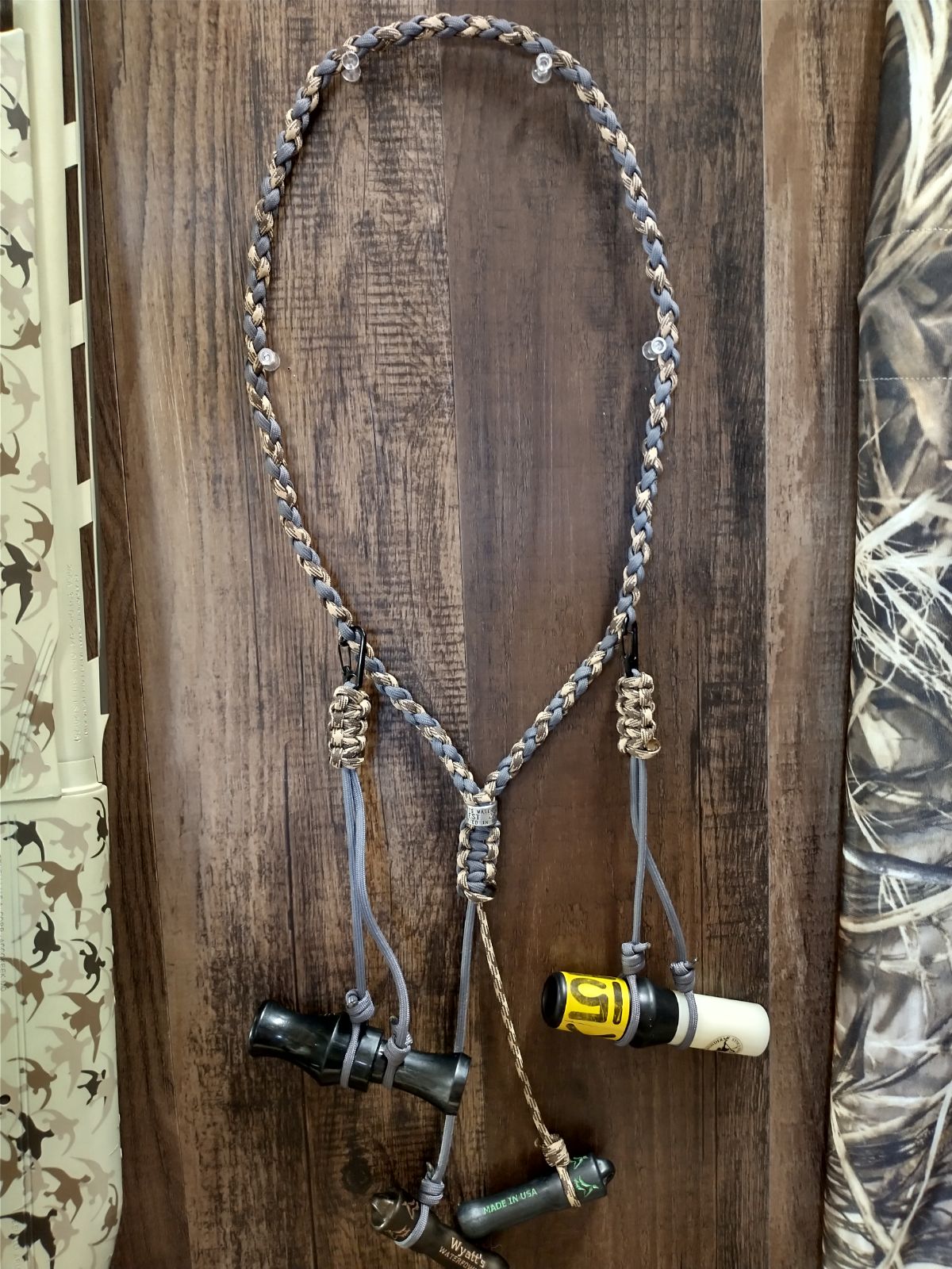 Duck Call Lanyard With Two Quick Change Drops