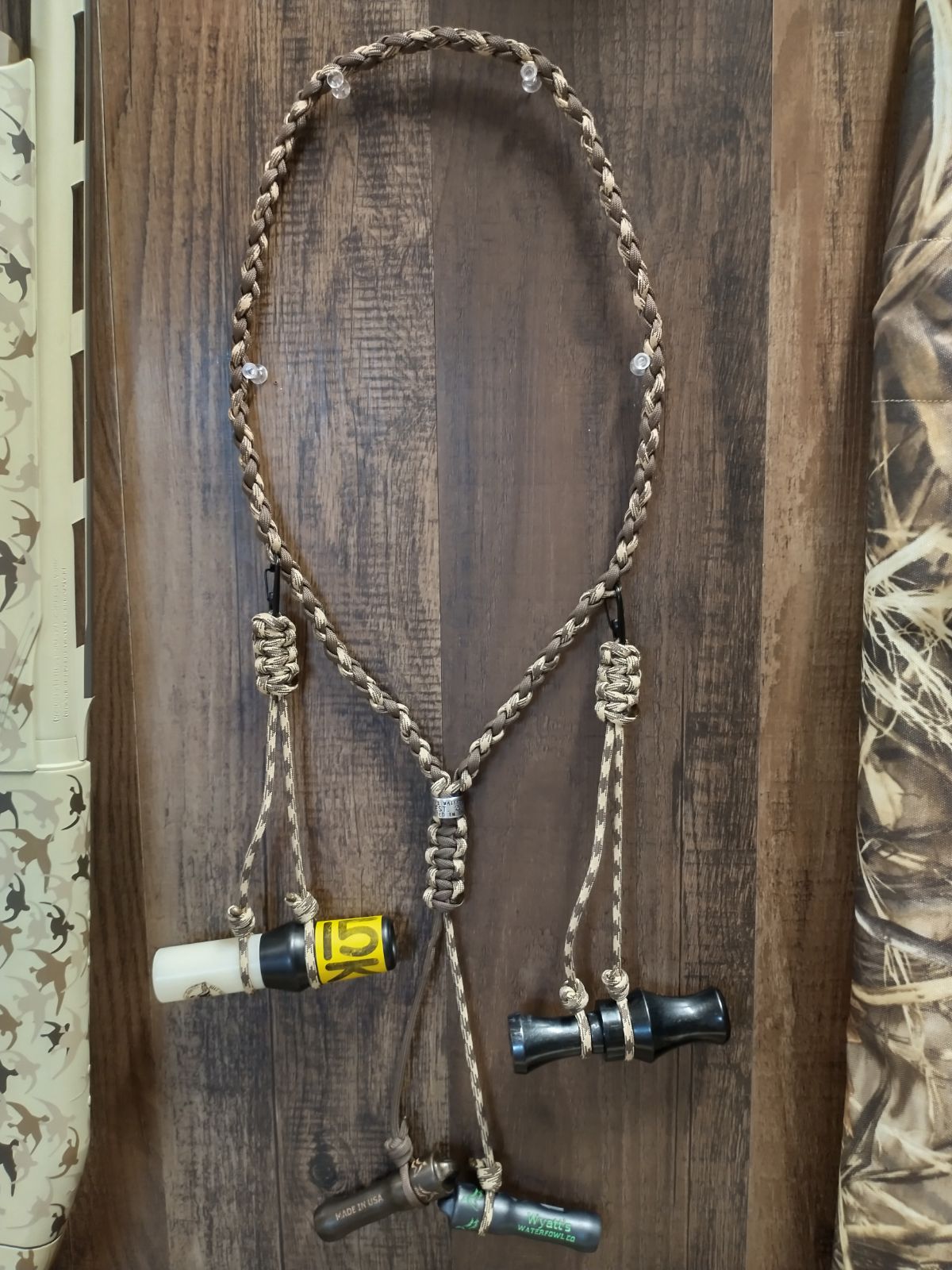 Duck Call Lanyard Removable Drops Secures 5 Call Nylon Game - Temu
